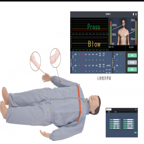 高級心肺復蘇模擬人（計算機控制-無線連接）